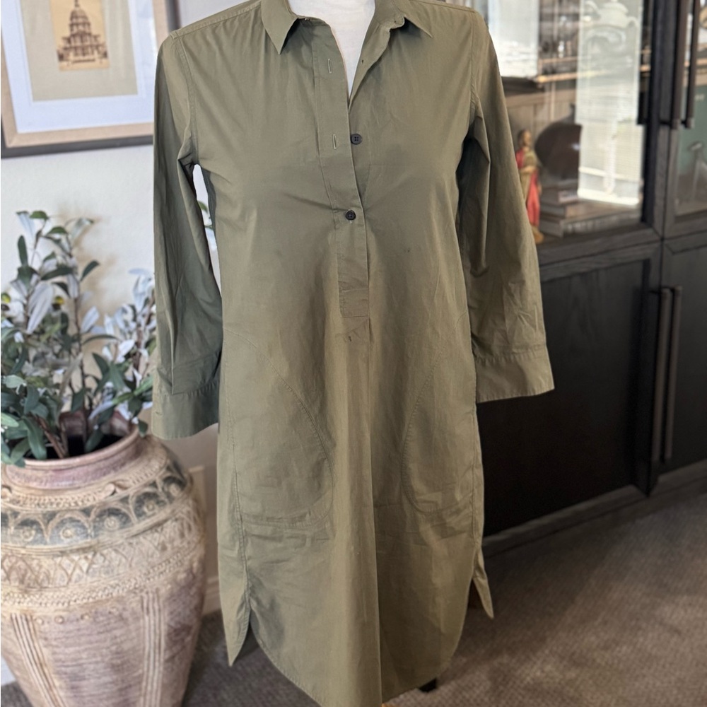 Lareida Olive green shirt dress FR 34- US 2-4